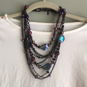 Park Lane Hematite gem necklace